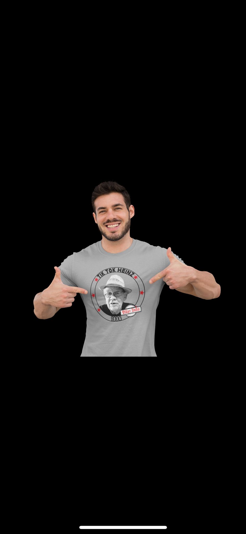TIKTOKHEINZ Männer T-Shirt Rundhals