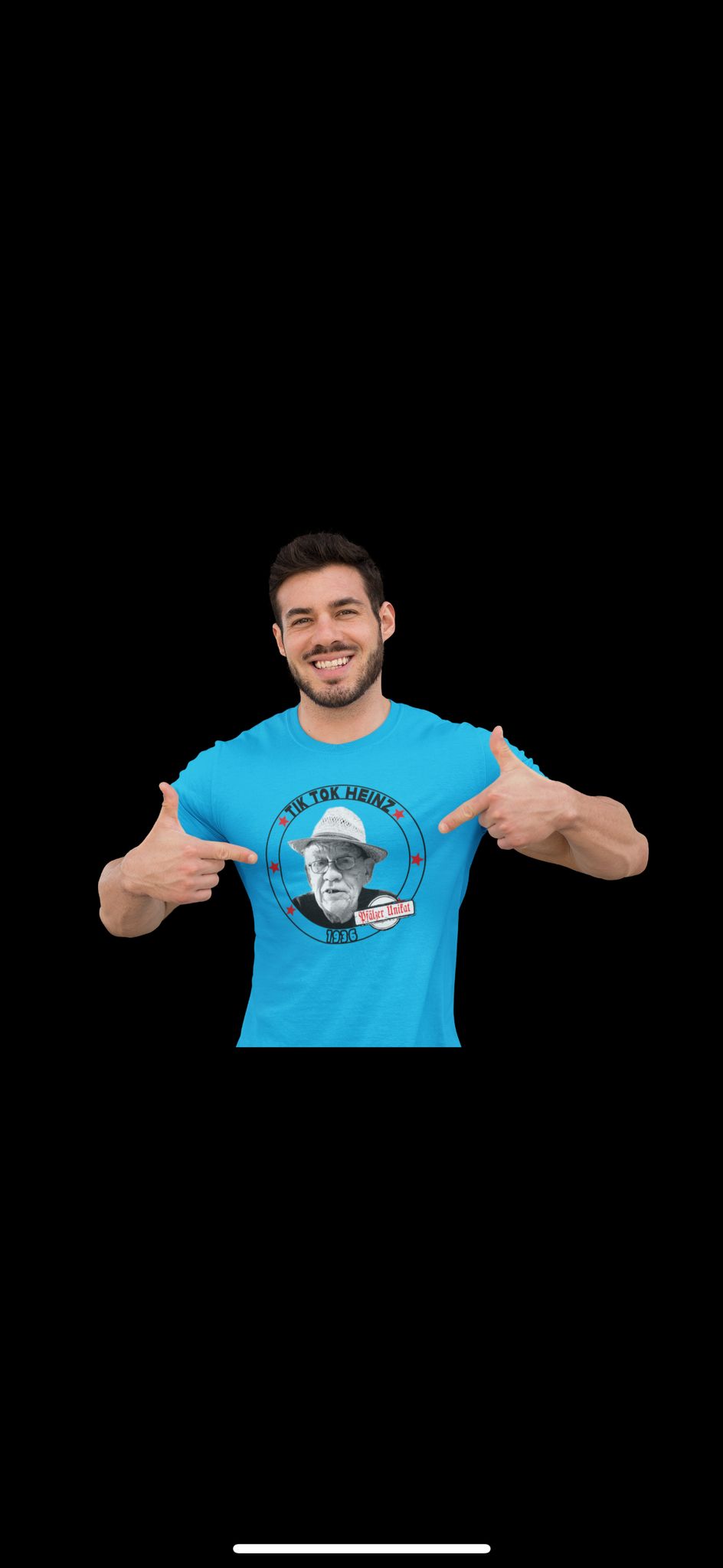TIKTOKHEINZ Männer T-Shirt Rundhals