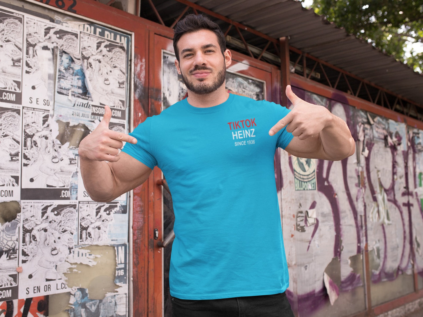 🔥TIKTOKHEINZ HERREN T-SHIRT
